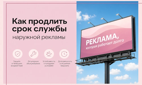 Как продлить срок службы наружной рекламы в  Нововоронеже