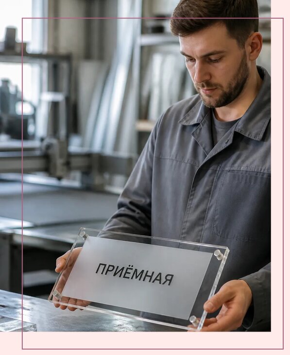 Таблички из оргстекла на заказ в Нововоронеже от 3947 р. | Аванза-Нвв